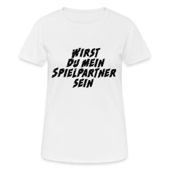 Game Gaming PC - Frauen T-Shirt atmungsaktiv - Weiß - Vorne - AI Model Female 172 dark (172cm)