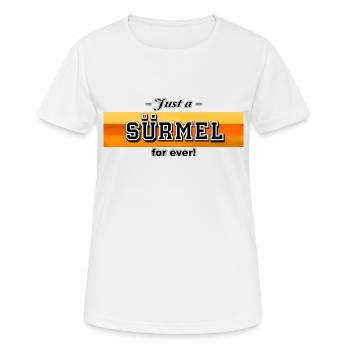 Just a "Sürmel" for ever - Frauen T-Shirt atmungsaktiv - Weiß - Vorne - AI Model Female 172 dark (172cm)