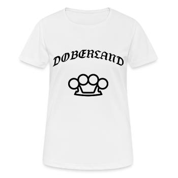 Doberland Noir - T-shirt respirant Femme - blanc - Devant - AI Model Female 172 dark (172cm)