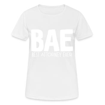 Bae Best Attorney Ever - Women's Breathable T-Shirt - white - Front - AI Model Female 172 dark (172cm)