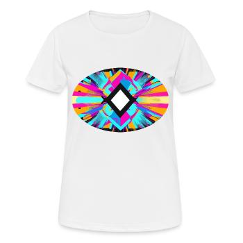 All seeing eye - Women's Breathable T-Shirt - white - Front - AI Model Female 172 dark (172cm)