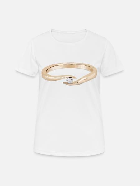 Ring - Women's Breathable T-Shirt - white