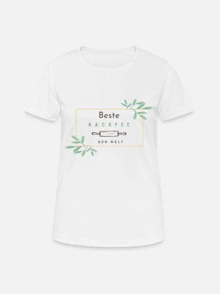 Geschenk für Backfee - Frauen T-Shirt atmungsaktiv - Weiß