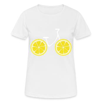 Lemon Bike - Bike Gift Idea - Women's Breathable T-Shirt - white - Front - AI Model Female 172 dark (172cm)