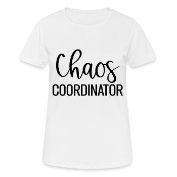 Coordinatrice du chaos Drôle Maman Maman - T-shirt respirant Femme - blanc - Devant - AI Model Female 172 dark (172cm)