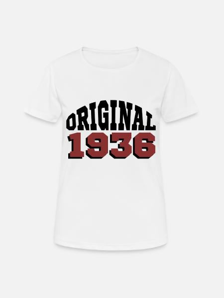 Original 1936 - Frauen T-Shirt atmungsaktiv - Weiß