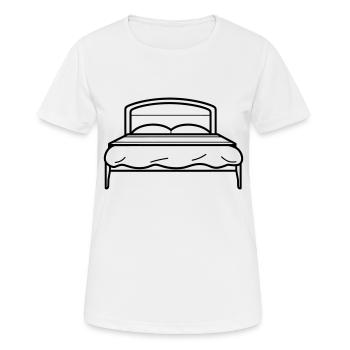 lit - T-shirt respirant Femme - blanc - Devant - AI Model Female 172 dark (172cm)