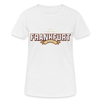 Francfort - T-shirt respirant Femme - blanc - Devant - AI Model Female 172 dark (172cm)