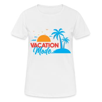 Ambiance des vacances - T-shirt respirant Femme - blanc - Devant - AI Model Female 172 dark (172cm)
