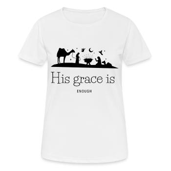 Jesus Christ the Messiah of Bethlehem of Christians - Women's Breathable T-Shirt - white - Front - AI Model Female 172 dark (172cm)