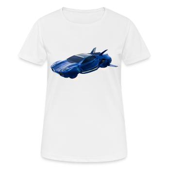 Voiture volante de science-fiction - T-shirt respirant Femme - blanc - Devant - AI Model Female 172 dark (172cm)
