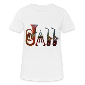 orchestre d'harmonie - T-shirt respirant Femme - blanc - Devant - AI Model Female 172 dark (172cm)