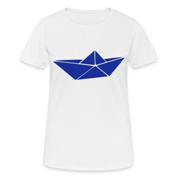 Paper Ship - Women's Breathable T-Shirt - white - Front - AI Model Female 172 dark (172cm)