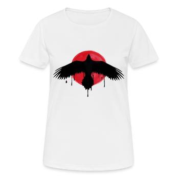 BloodMoon Crow - T-shirt respirant Femme - blanc - Devant - AI Model Female 172 dark (172cm)