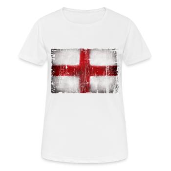 England - Frauen T-Shirt atmungsaktiv - Weiß - Vorne - AI Model Female 172 dark (172cm)