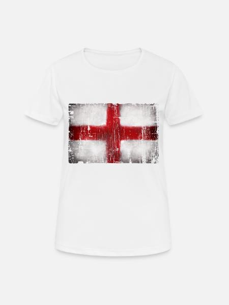 England - Women's Breathable T-Shirt - white