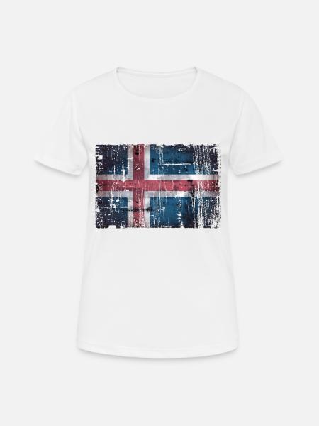 Island - Frauen T-Shirt atmungsaktiv - Weiß