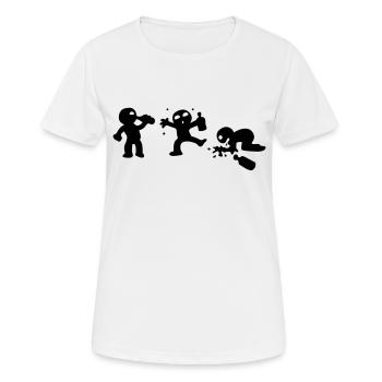 betrunken - Frauen T-Shirt atmungsaktiv - Weiß - Vorne - AI Model Female 172 dark (172cm)