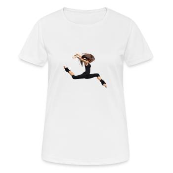 dancer - Women's Breathable T-Shirt - white - Front - AI Model Female 172 dark (172cm)