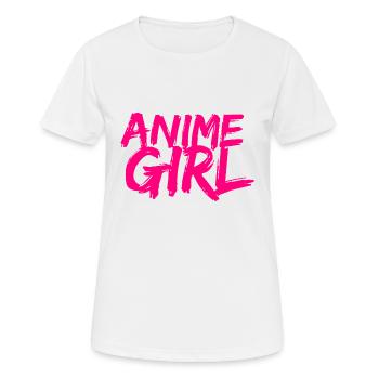 Anime Girl T-shirt cadeau - T-shirt respirant Femme - blanc - Devant - AI Model Female 172 dark (172cm)