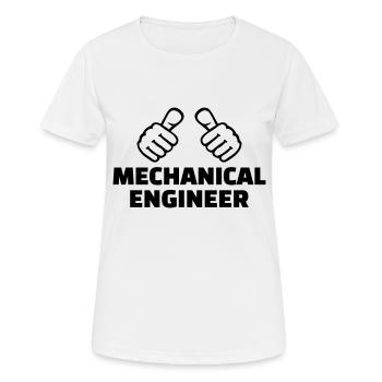 Maschinenbauer - Frauen T-Shirt atmungsaktiv - Weiß - Vorne - AI Model Female 172 dark (172cm)