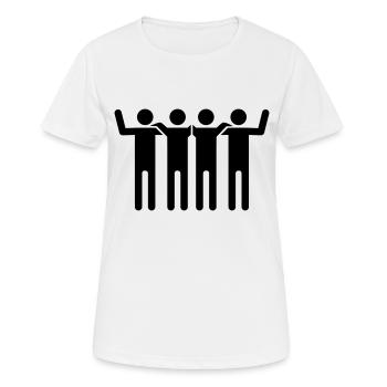 Junggesellenabschied - Frauen T-Shirt atmungsaktiv - Weiß - Vorne - AI Model Female 172 dark (172cm)