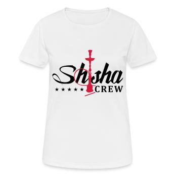 shisha crew - Frauen T-Shirt atmungsaktiv - Weiß - Vorne - AI Model Female 172 dark (172cm)