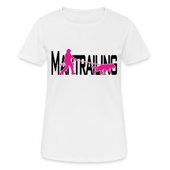 Mantrailing pink / black - Women's Breathable T-Shirt - white - Front - AI Model Female 172 dark (172cm)