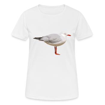 Mouette - T-shirt respirant Femme - blanc - Devant - AI Model Female 172 dark (172cm)