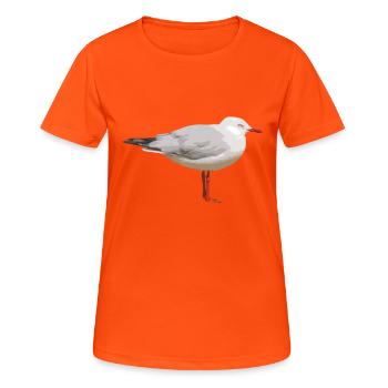 gull - Women's Breathable T-Shirt - neon orange - Front - AI Model Female 172 dark (172cm)