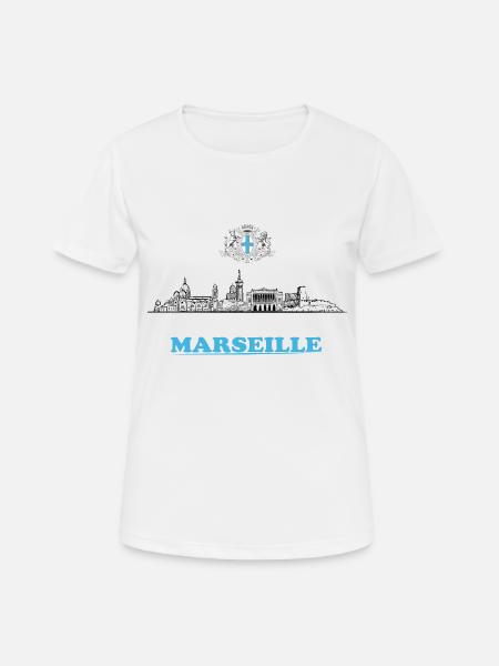 T.Shirt Marseille - T-shirt respirant Femme - blanc