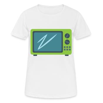 Micro-ondes - T-shirt respirant Femme - blanc - Devant - AI Model Female 172 dark (172cm)