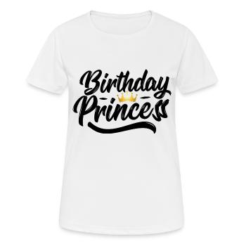 Birthday princess - T-shirt respirant Femme - blanc - Devant - AI Model Female 172 dark (172cm)