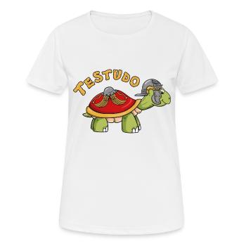 Testudo - La tortue romaine - T-shirt respirant Femme - blanc - Devant - AI Model Female 172 dark (172cm)