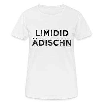Limited Edition - saxonne - Limidid Édischn - T-shirt respirant Femme - blanc - Devant - AI Model Female 172 dark (172cm)