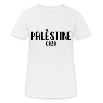 Palestine - Gaza - Arabia - palestinian Palestina - Women's Breathable T-Shirt - white - Front - AI Model Female 172 dark (172cm)