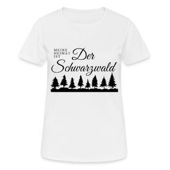 Heimat Schwarzwald - Frauen T-Shirt atmungsaktiv - Weiß - Vorne - AI Model Female 172 dark (172cm)