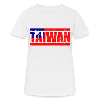 Taiwan - Frauen T-Shirt atmungsaktiv - Weiß - Vorne - AI Model Female 172 dark (172cm)