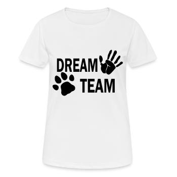 Dog dog - Women's Breathable T-Shirt - white - Front - AI Model Female 172 dark (172cm)