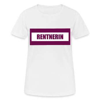 Rentnerin - Frauen T-Shirt atmungsaktiv - Weiß - Vorne - AI Model Female 172 dark (172cm)