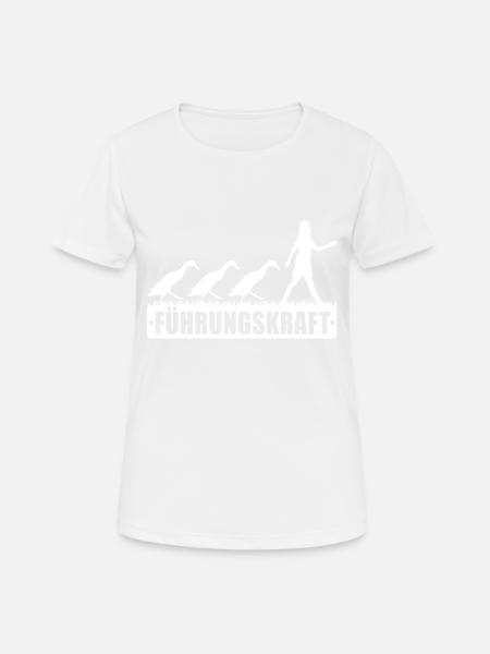 Laufenten Zucht Laufente Garten Enten Spazieren - Frauen T-Shirt atmungsaktiv - Weiß