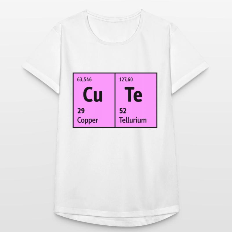 Tableau périodique des éléments CuTe mignon mignon sympa T-shirt respirant Femme