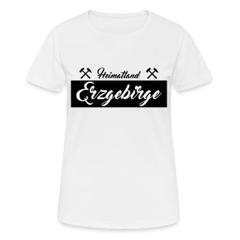 Heimatland Erzgebirge Sachsen - Frauen T-Shirt atmungsaktiv - Weiß - Vorne - AI Model Female 172 dark (172cm)