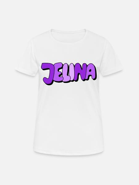 Jelina - Women's Breathable T-Shirt - white