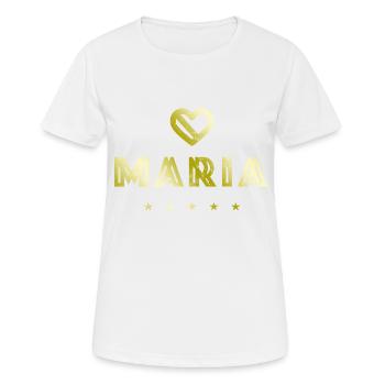 Maria Herz - Women's Breathable T-Shirt - white - Front - AI Model Female 172 dark (172cm)