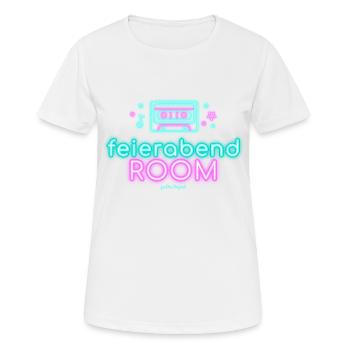 nightclub neon graphics feierabend - Frauen T-Shirt atmungsaktiv - Weiß - Vorne - AI Model Female 172 dark (172cm)
