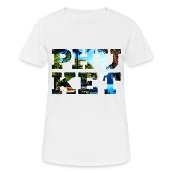 Phuket - Frauen T-Shirt atmungsaktiv - Weiß - Vorne - AI Model Female 172 dark (172cm)