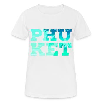 Phuket - Frauen T-Shirt atmungsaktiv - Weiß - Vorne - AI Model Female 172 dark (172cm)