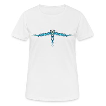 Blauer Engel - Frauen T-Shirt atmungsaktiv - Weiß - Vorne - AI Model Female 172 dark (172cm)