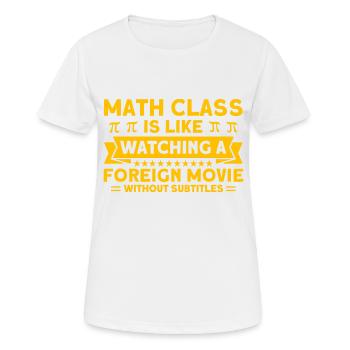 Math Mathematics Science Math Gift - Women's Breathable T-Shirt - white - Front - AI Model Female 172 dark (172cm)